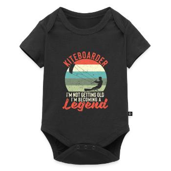 Surfer Kiteboarder I'm not getting old, I'm getting - Baby Premium short-sleeve bodysuit - black - Front