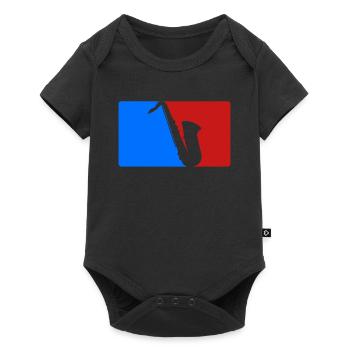 Saxophon - Baby Premium Kurzarmbody - Schwarz - Vorne