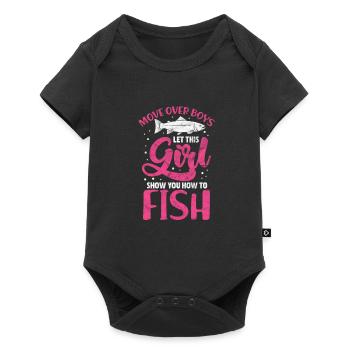 Angler - Baby Premium short-sleeve bodysuit - black - Front