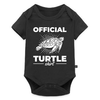 Sea Turtle Lover Official Turtle Shirt - Baby Premium short-sleeve bodysuit - black - Front