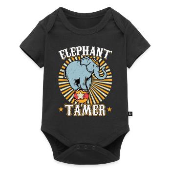 Elephant Tamer - Circus Party Master - Baby Premium short-sleeve bodysuit - black - Front