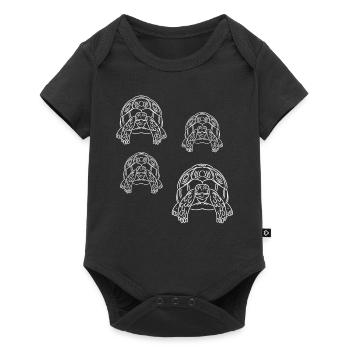 Turtles Turtles Cute turtles - Baby Premium short-sleeve bodysuit - black - Front