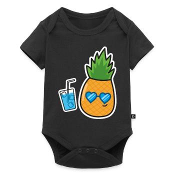 Pineapple Holiday Holidays - Baby Premium short-sleeve bodysuit - black - Front