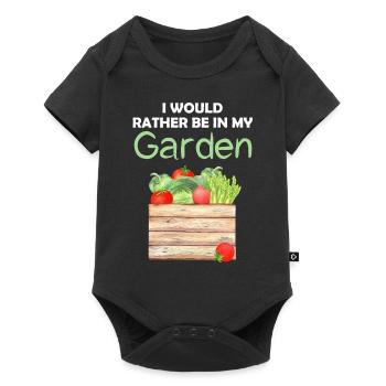 Jardin Drôle de dicton Jardinier amateur Idée cadeau - Body à manches courtes Premium Bébé - noir - Devant