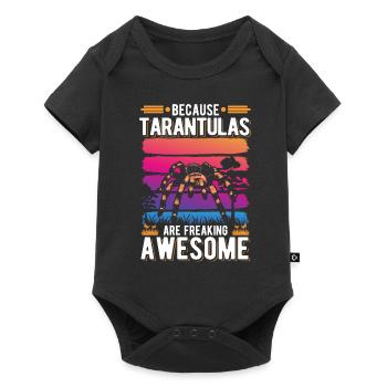 Because Tarantulas are freaking awesome Tarantel - Baby Premium Kurzarmbody - Schwarz - Vorne