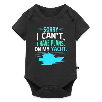 Malheureusement, je ne peux pas avoir de plans pour mon yacht - Body à manches courtes Premium Bébé - noir - Devant