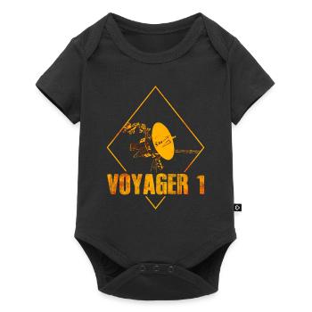 Voyager 1 - Interstellar Space Probe - Baby Premium short-sleeve bodysuit - black - Front