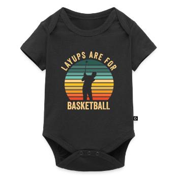 Golf Golfer Golf ball Golfer Golfers Golf clubs - Baby Premium short-sleeve bodysuit - black - Front
