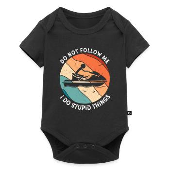 Jetski Funny Saying - Baby Premium short-sleeve bodysuit - black - Front