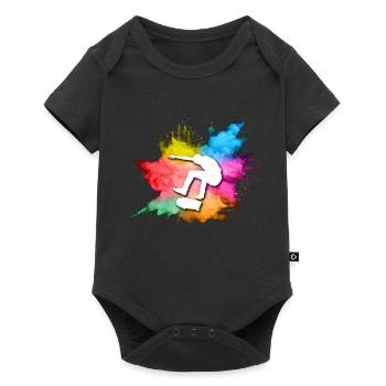 Skateboard Tshirt Skater Sk8 Sk8er Halfpipe Flip - Body à manches courtes Premium Bébé - noir - Devant
