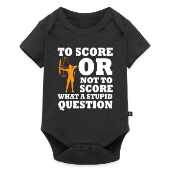 Archery Gift - Baby Premium short-sleeve bodysuit - black - Front