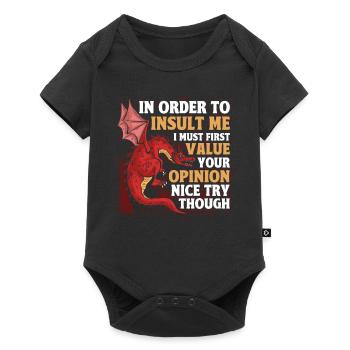 Je dois d’abord apprécier votre avis Dragon - Body à manches courtes Premium Bébé - noir - Devant