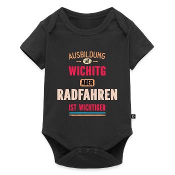Funny Sayings Design Cycling Cool Saying - Baby Premium short-sleeve bodysuit - black - Front