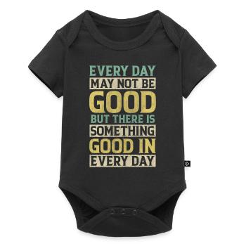 Motivate Inspire Encouragement Positivity Slogan - Baby Premium Kurzarmbody - Schwarz - Vorne