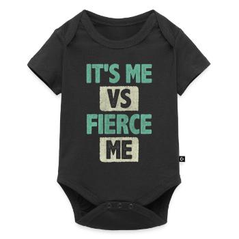 It's Me vs Fierce Me Inspire Encouragement - Baby Premium short-sleeve bodysuit - black - Front