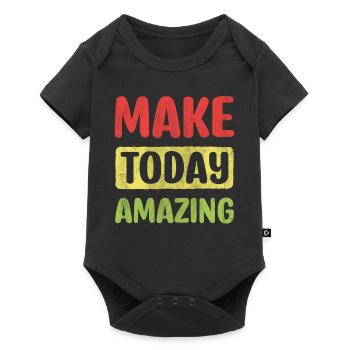 Make Today Amazing Inspire Encouragement - Baby Premium short-sleeve bodysuit - black - Front