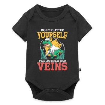 Don't Flatter Yourself I Was Looking At Your Veins - Baby Premium Kurzarmbody - Schwarz - Vorne
