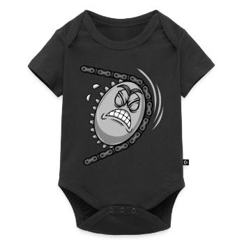 Cyclists Cycling Bicycle Sprocket Bicycle - Baby Premium short-sleeve bodysuit - black - Front