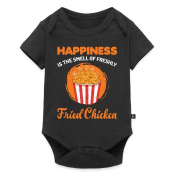Food lovers Crispy Fried Chicken Foo - Baby Premium short-sleeve bodysuit - black - Front