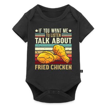 Fast Food Lifestyle Foodaholic Fried Chicken Gesche - Baby Premium short-sleeve bodysuit - black - Front
