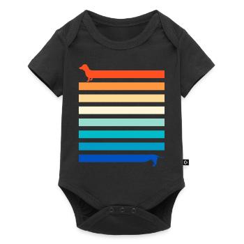 Dog Friend Outfit, Best Friend Dog Dachshund - Baby Premium short-sleeve bodysuit - black - Front