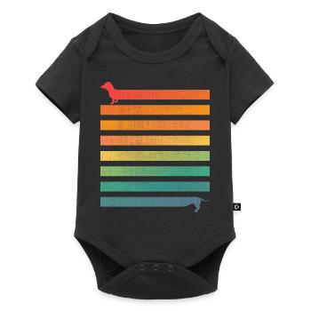 Dog Friend Outfit, Best Friend Dog Dachshund - Baby Premium short-sleeve bodysuit - black - Front