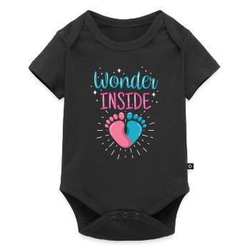 Miracle à l’intérieur du bébé enceinte à l’intérieur de Sweet - Body à manches courtes Premium Bébé - noir - Devant