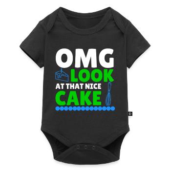 Omg Découvrez ce beau gâteau - Cuisine - Body à manches courtes Premium Bébé - noir - Devant
