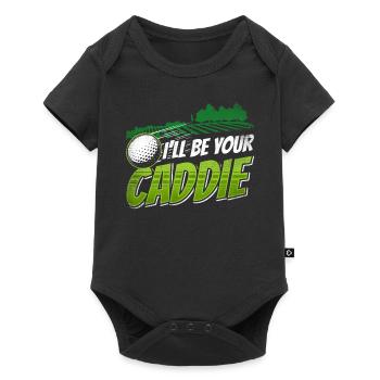 I will be your caddie Golf Golf golfer - Baby Premium short-sleeve bodysuit - black - Front