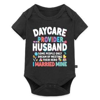 Childcare Daycare Provider Teacher - Baby Premium short-sleeve bodysuit - black - Front