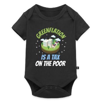 L’inflation verte est une taxe pour les pauvres Verts - Body à manches courtes Premium Bébé - noir - Devant