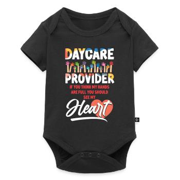 Fournisseur de services de garde d’enfants Enseignant - Body à manches courtes Premium Bébé - noir - Devant