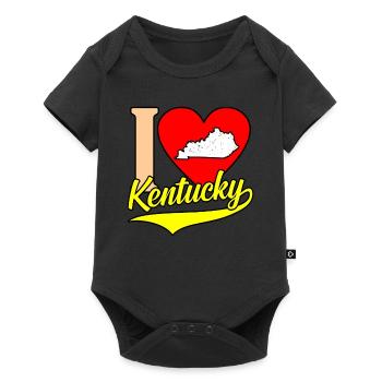 I Heart kentucky cadeau - Body à manches courtes Premium Bébé - noir - Devant