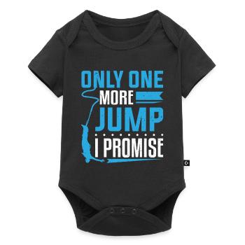 Nur noch ein Sprung verspreche ich Bungee-Jumping - Baby Premium Kurzarmbody - Schwarz - Vorne