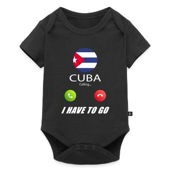 Cuba appelle les drapeaux lusiger en disant - Body à manches courtes Premium Bébé - noir - Devant