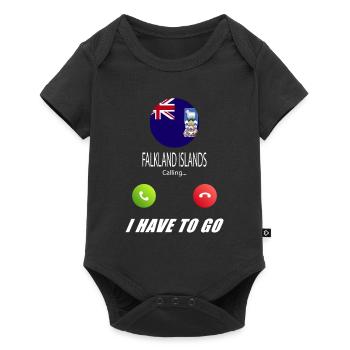 Les îles Falkland appellent les drapeaux lusiger sorts - Body à manches courtes Premium Bébé - noir - Devant