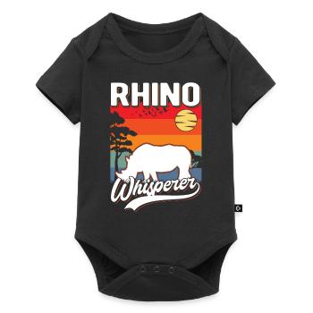 Nashorn Flüsterer Rhino Whisperer - Baby Premium short-sleeve bodysuit - black - Front