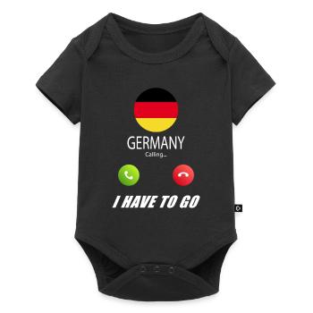 L’Allemagne appelle aux drapeaux Lusiger en disant - Body à manches courtes Premium Bébé - noir - Devant