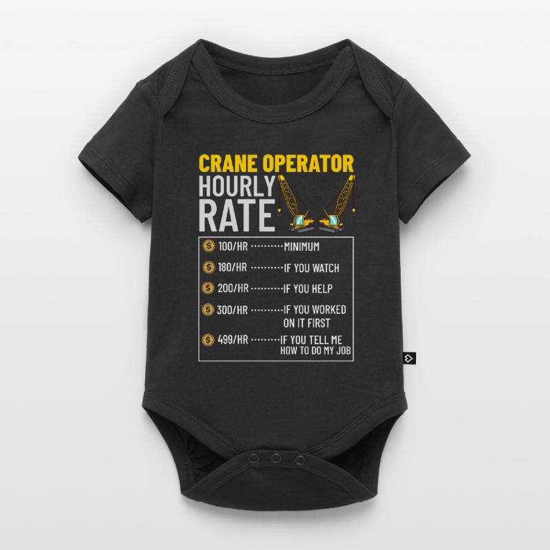 Crane Operator Construction Worker Crane Tower Training Baby Premium short-sleeve bodysuit