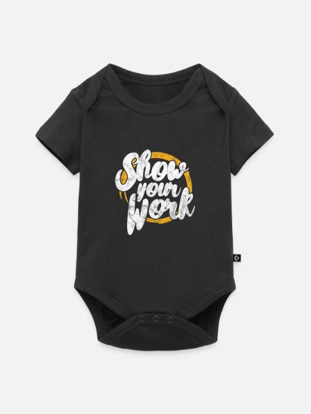 Mathematik - Baby Premium Kurzarmbody - Schwarz