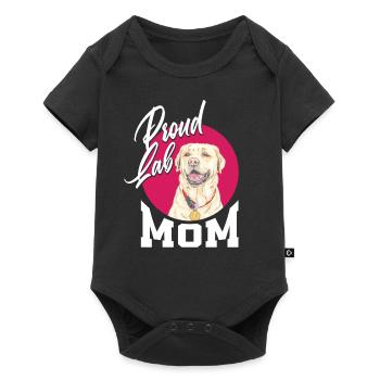 Fière Maman Labrador - Body à manches courtes Premium Bébé - noir - Devant