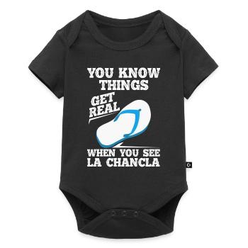 You see La Chancla Spanish Mexican - Baby Premium short-sleeve bodysuit - black - Front