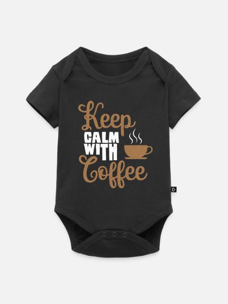 Kaffee Freunde Kaffeetrinker Kaffee trinken - Baby Premium Kurzarmbody - Schwarz