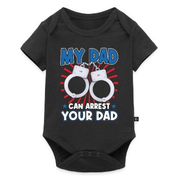 My Father Can Arrest Your Father - Baby Premium short-sleeve bodysuit - black - Front
