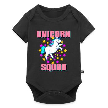 Unicorn Squad Awesome Dazzling T-Shirt Present - Baby Premium short-sleeve bodysuit - black - Front
