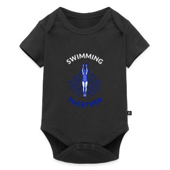 Club de natation Nager ensemble - Body à manches courtes Premium Bébé - noir - Devant