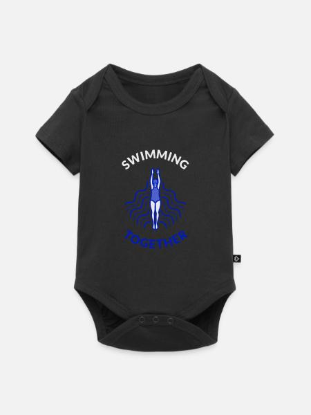 Schwimmverein Swimming Together - Baby Premium Kurzarmbody - Schwarz
