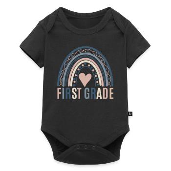 First grade teachers back to school - Baby Premium short-sleeve bodysuit - black - Front