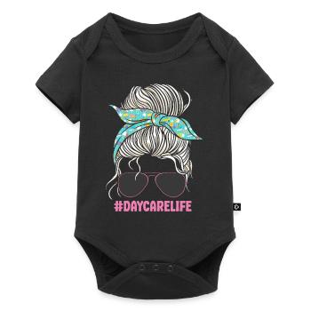 Fournisseur de services de garde d’enfants Enseignant - Body à manches courtes Premium Bébé - noir - Devant