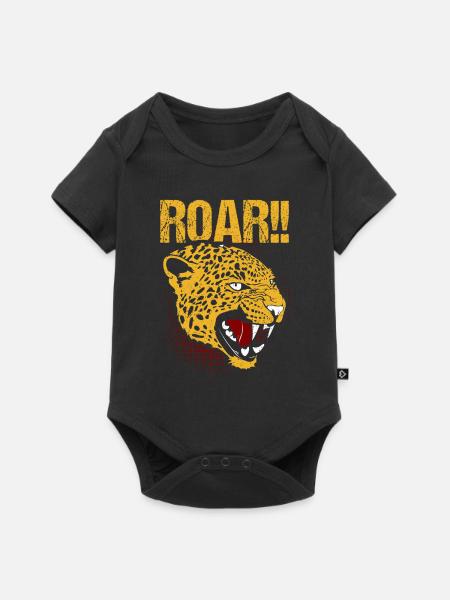 Gebrüll-Gepard - Baby Premium Kurzarmbody - Schwarz
